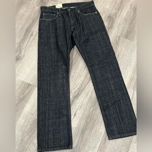 NWT Levi’s 33W 32L 514 Straight Fit Dark Wash Raw Denim Premium Jeans